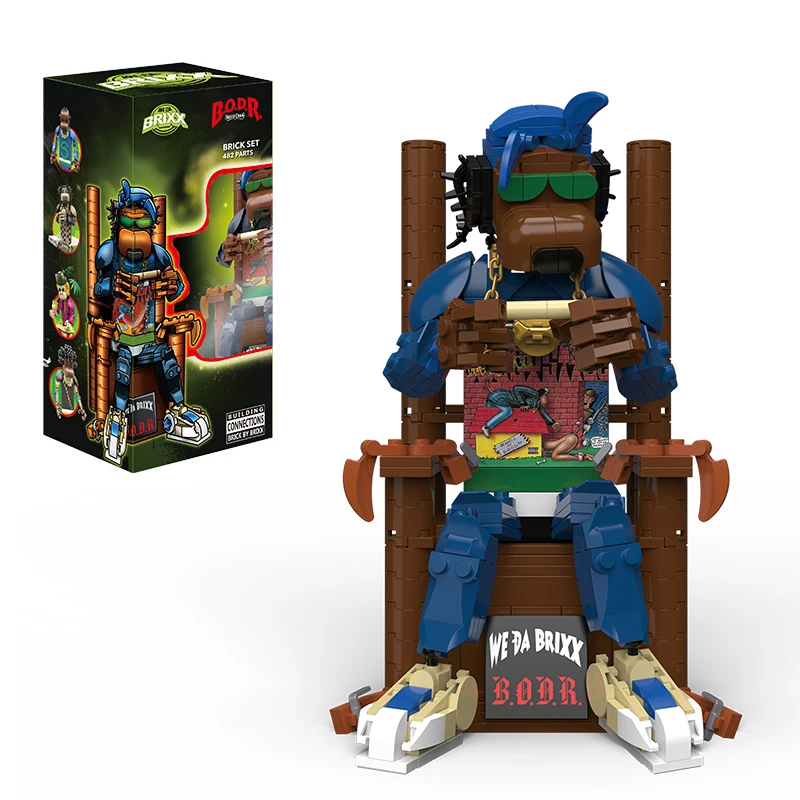Snoop Dogg Hip Hop Totem Lego-Style Building Blocks Toy