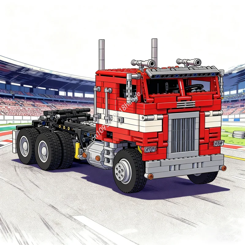

1664pcs MOC Optimus Prime Freightliner FLA Technical Model Building Christmas gift blocks toys Assemble DIY creative idea Brick