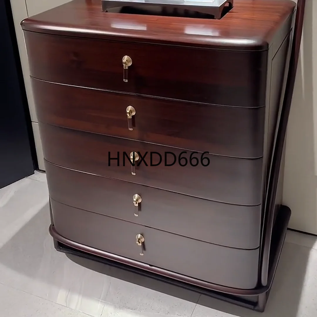 Nuevo Cajonera china de madera maciza de ébano