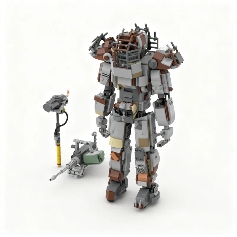 1095pcs MOC Raider Power Armor Model Building Blocks Toy Creative Idea Collection Birthday Brick Education Craft Assemble 3D
