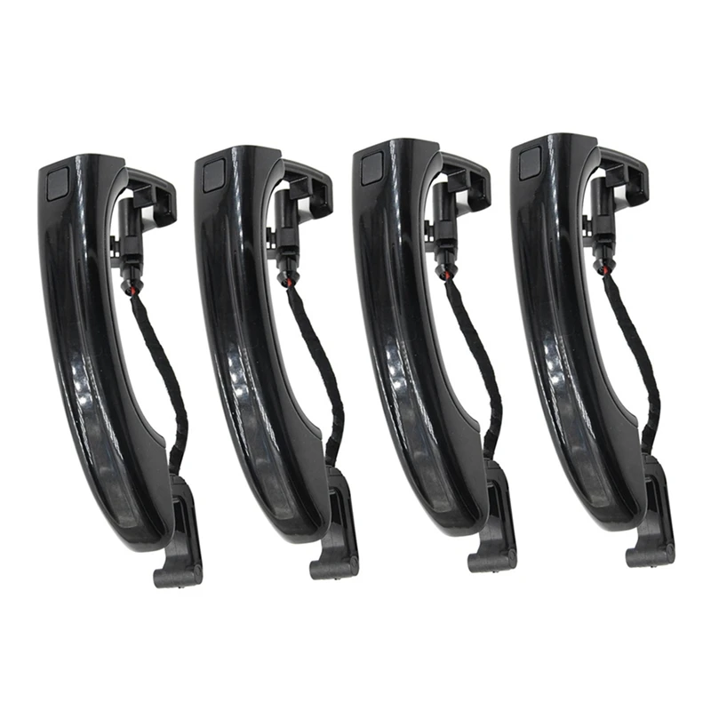 

4Pcs Car Exterior Door Handle For Q7 2007-2015 4L0837205A 4L0837205B 4L0837207A Black