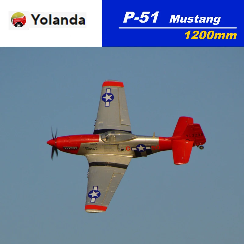 New 1200mm P51 V3 Red Tail Mustang Aircraft Super Powered 4s Pnp Version Model Aircraft Are Fond Of Collecting Gifts