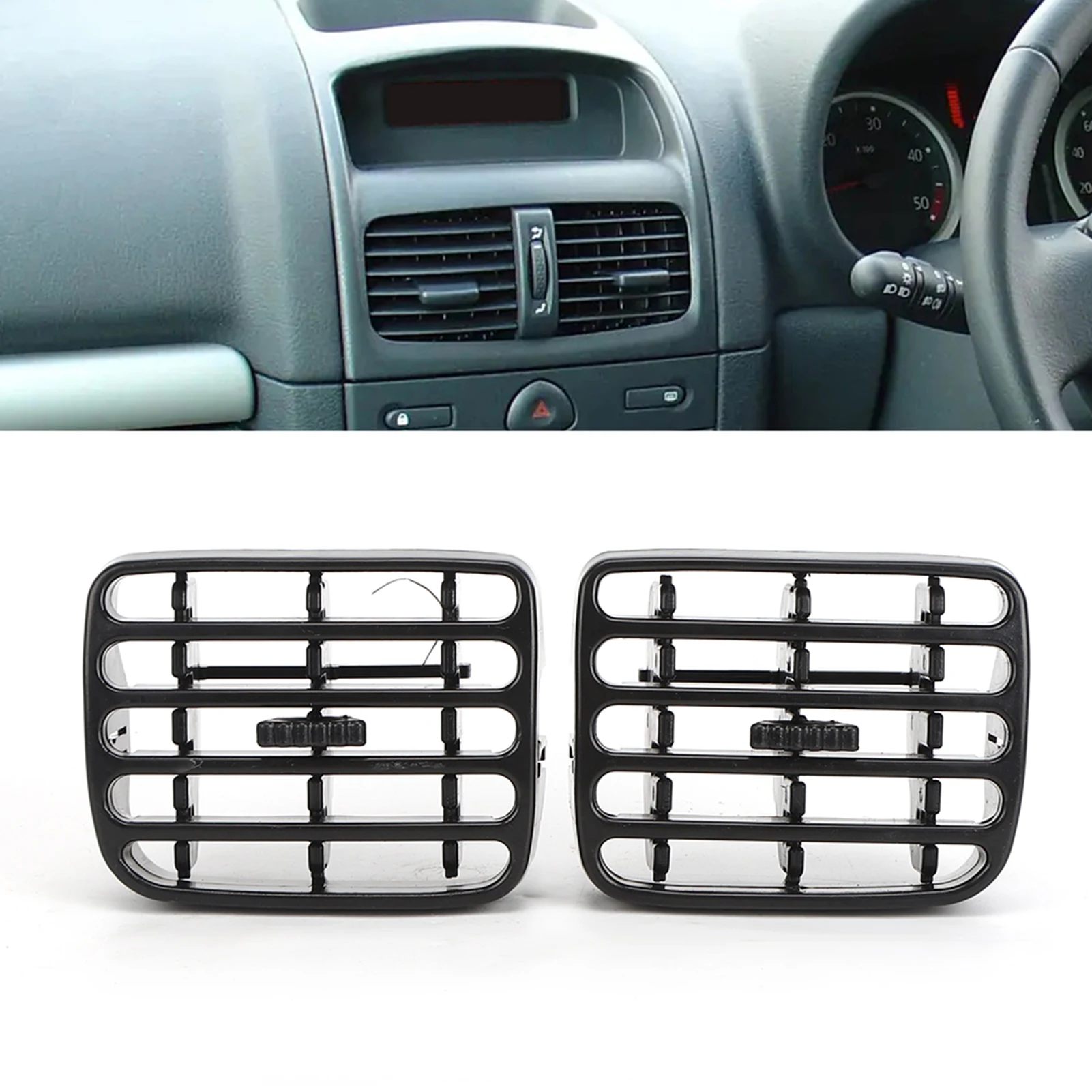 1Pair Air Condition Vent Frame Car Dashboard Grille Fit for RENAULT THALIA I/CLIO MK2 1998-2006 Auto accessories