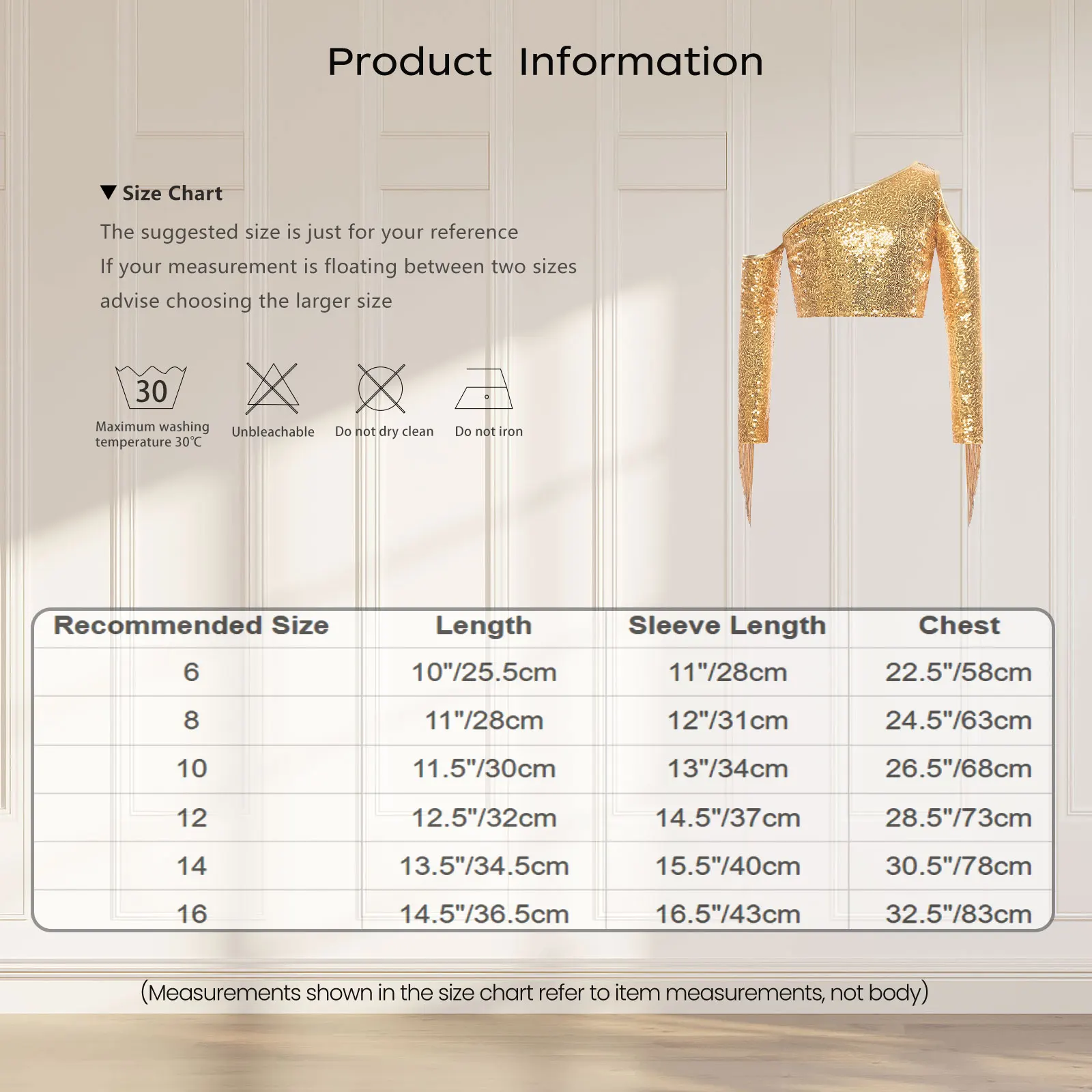 Zestaw na konkurs piękności dla dziewczynek: top z cekinami na jedno ramię i spodnie dzwony z rozcięciem, kostium do tańca disco i tańca brzucha.