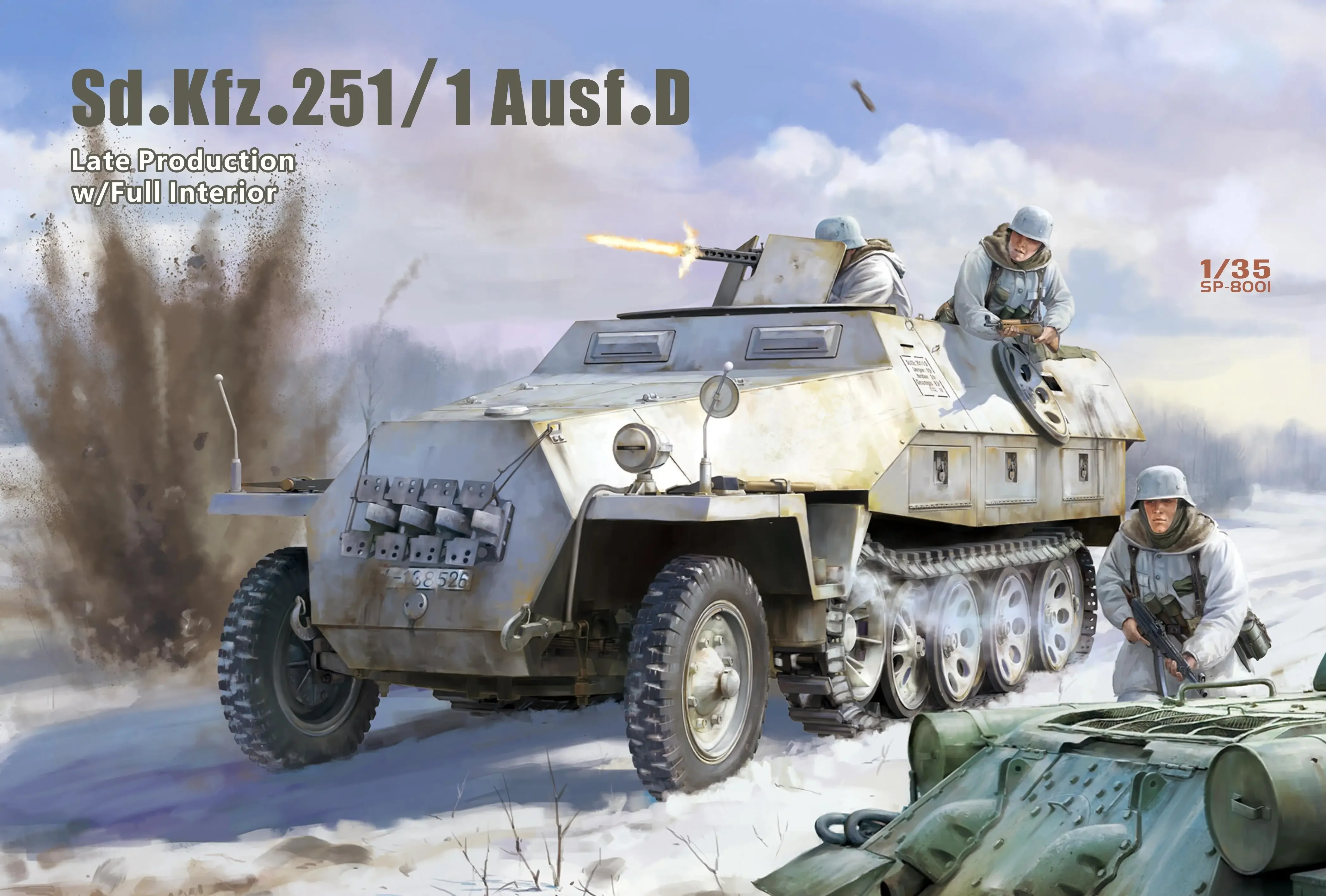 SNOWMAN SP-8001 1/35 German Sd Kfz.251/1 Ausf.D Late Production W/Full Interior