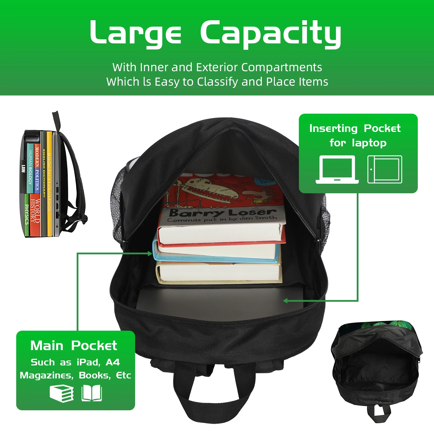 Steal A Brainrot 67 Six Seven Children Backpack Students Travel Daypack Boys Girls Funny Number Design School Bags Lightweight