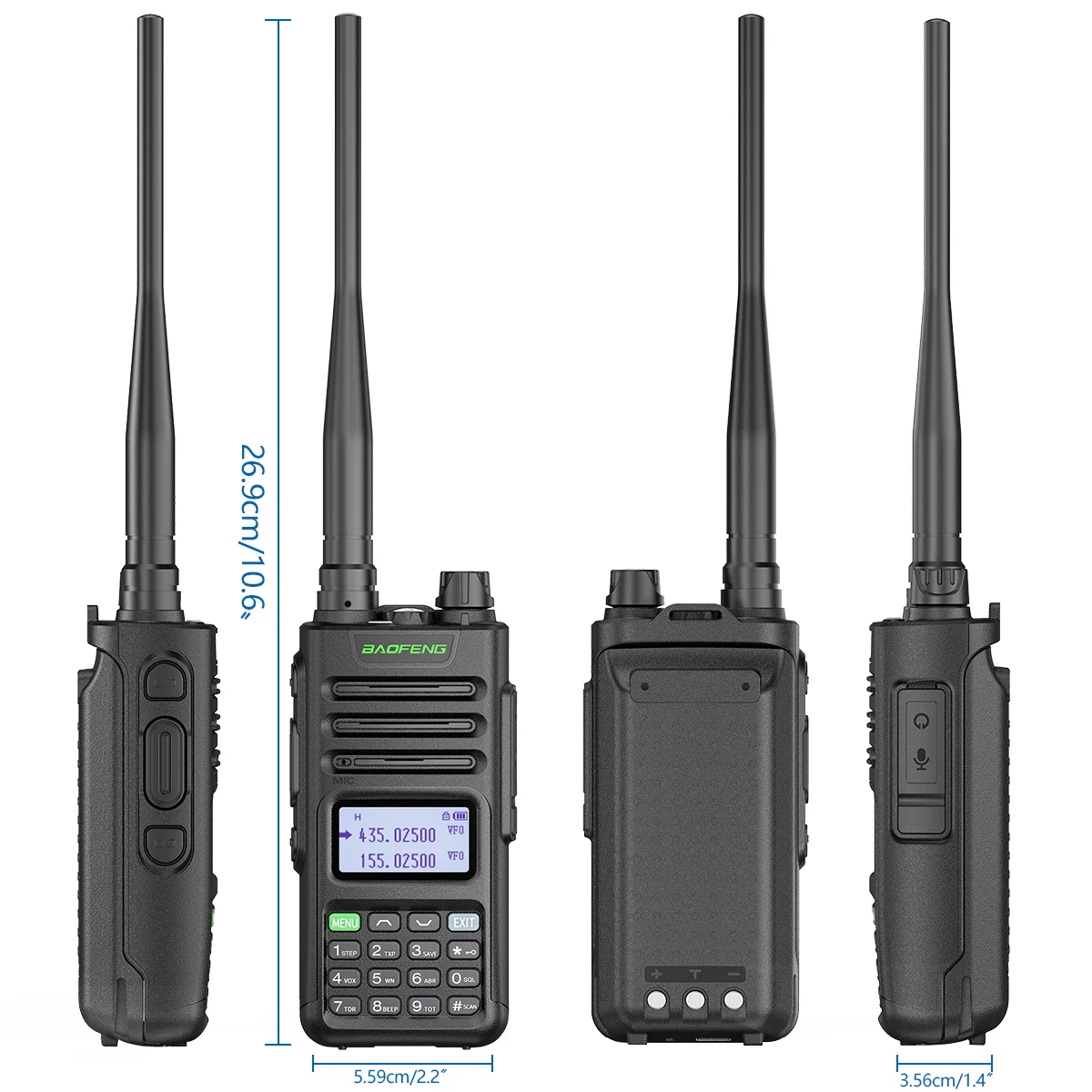 BaoFeng M-13 Pro Air Band Walkie Talkie 10w Wireless Copy Frequency 999CH Type-C Long Range UV 5R 13 Pro K5 Ham Two Way Radio