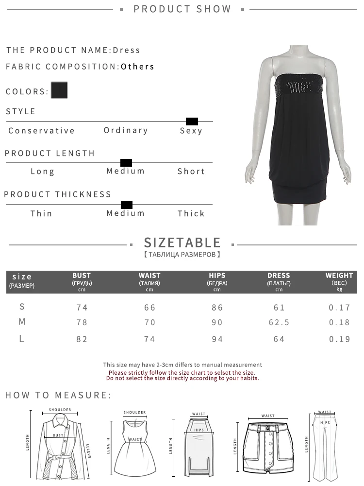 Sisterlinda Schickes Sexy Kleid für Damen, trägerlos, mit Pailletten, Patchwork, Wickeloptik, rückenfrei, eng anliegend, pfirsichfarben, Hüftbetont, gerafft, elegant, figurbetont. – Detail 1