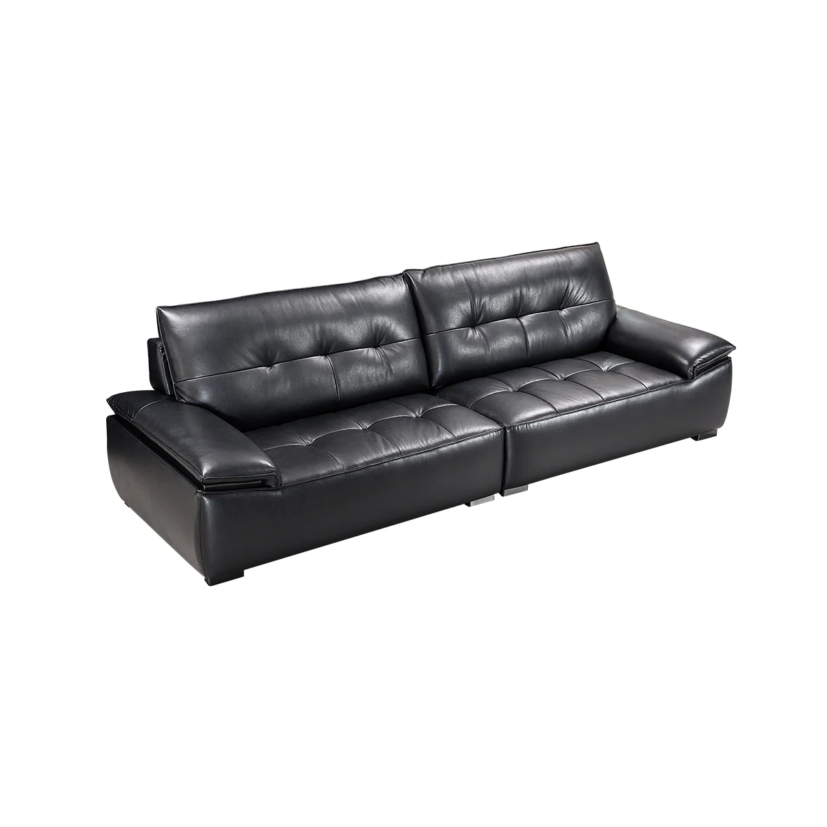Leisure Soft and Comfortable Living Room Business Home Sofa High Back Design Leather Sofapromote sales