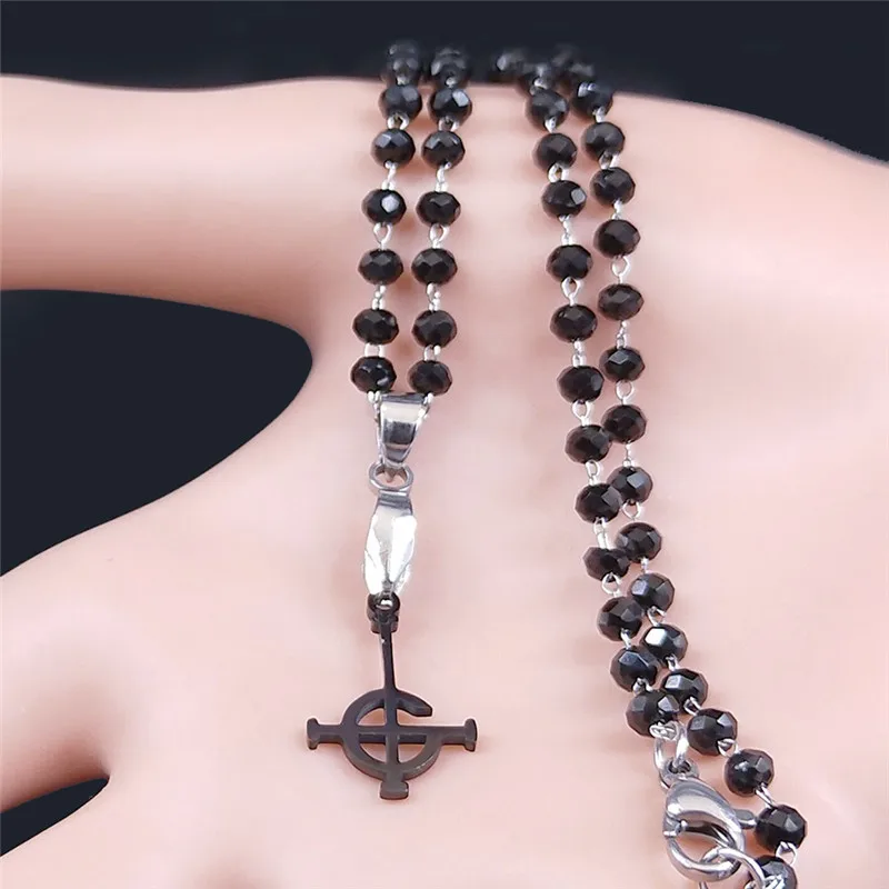 Ghost BC Band Nameless Merch Edelstahl Halskette für Frauen Männer Ghoul Grucifix Emeritus Symbol Maske Kragen Schmuck N3551S06 – Detail 6