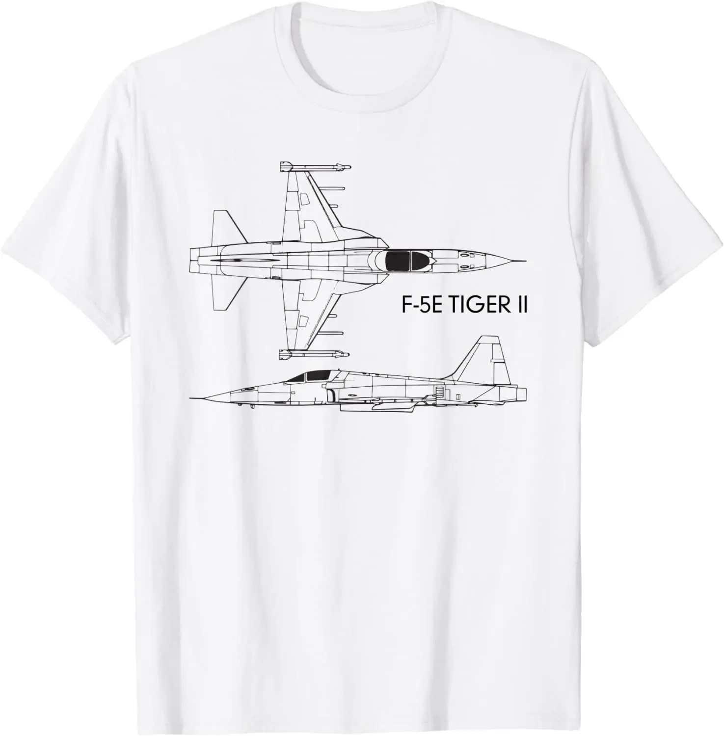 

F-5E Tiger II Fighter Jet Plane Men T-Shirt Short Sleeve Casual 100% Cotton O-Neck Summer TShirt