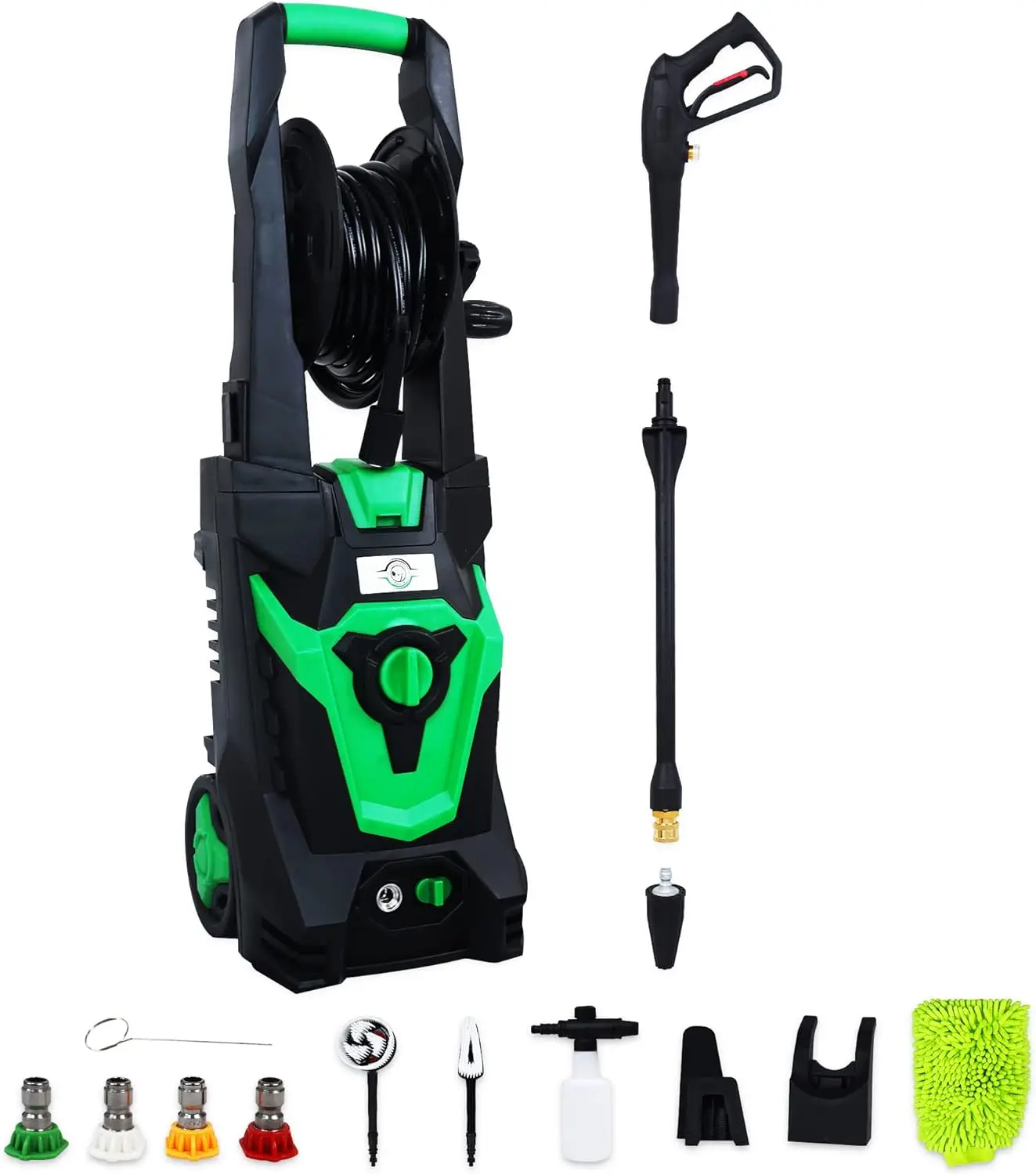 

Electric High Pressure Washer with Detailer's Package, 2030 PSI, 1.8 GPM, 1800-Watt