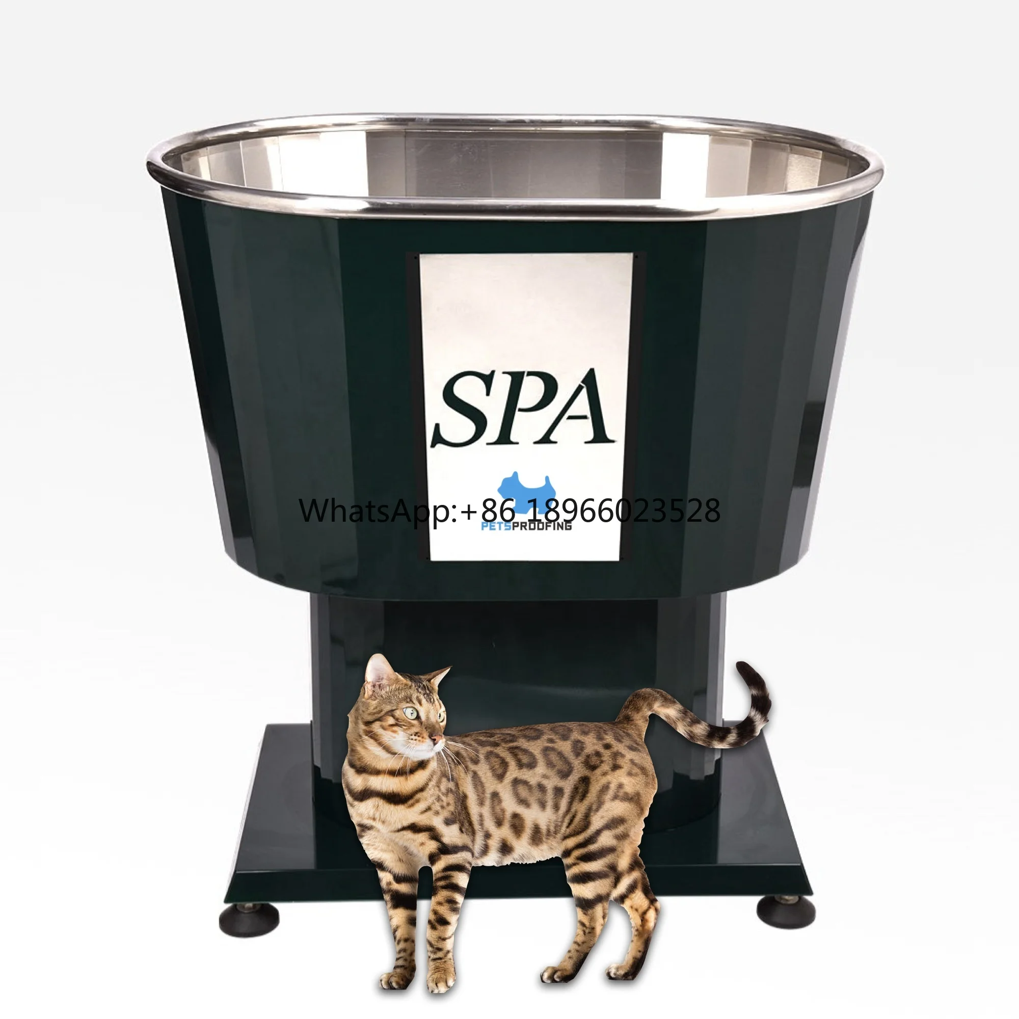 

Petsproofing Veterinary Cleaning luxury Pet Bathing Products Stainless Steel Bath Tubs Bathtub For Dog Spa Shower