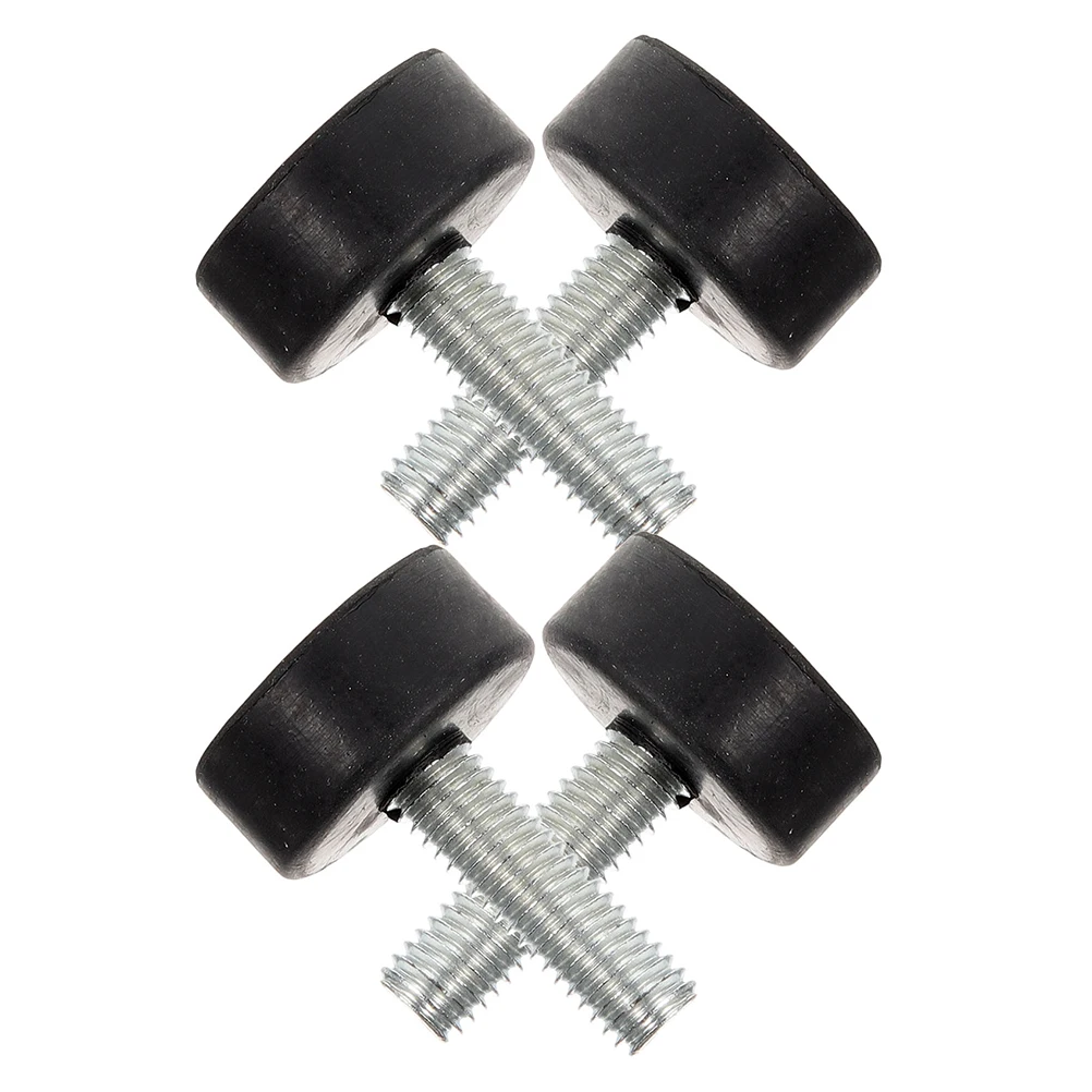 

4 Pcs Adjustable Rubber Feet Furniture Levelers Non Skid Heavy Duty Table Leg Protectors 22mm Screw On Furniture Components