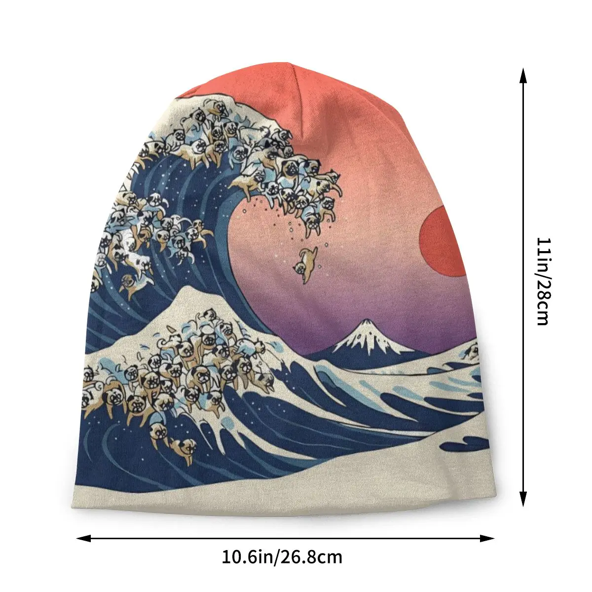 The Great Wave Outdoor Thin Hats Sunset Bonnet Hipster Skullies Beanies Caps