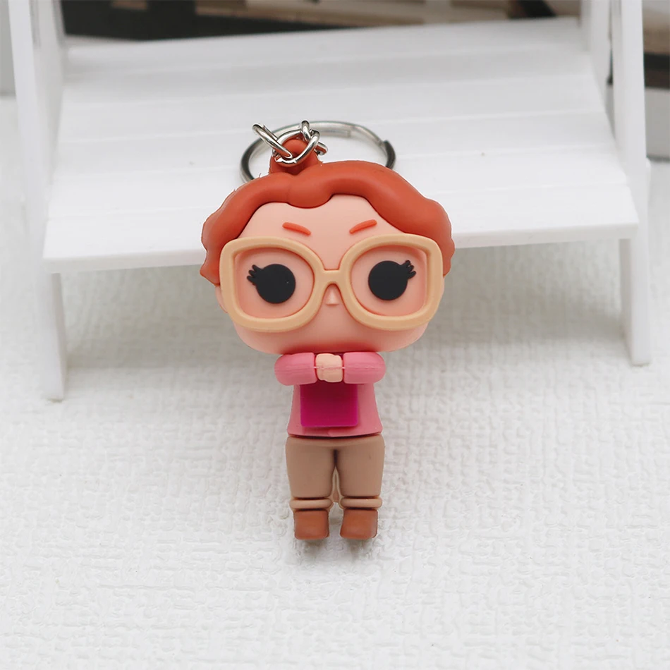 البوب جيب البوب أحد عشر غريب المفاتيح روبن بارب ستيف داستن مفتاح سلسلة حلقية لعبة مجسمة الكبار الأطفال دمى هدايا