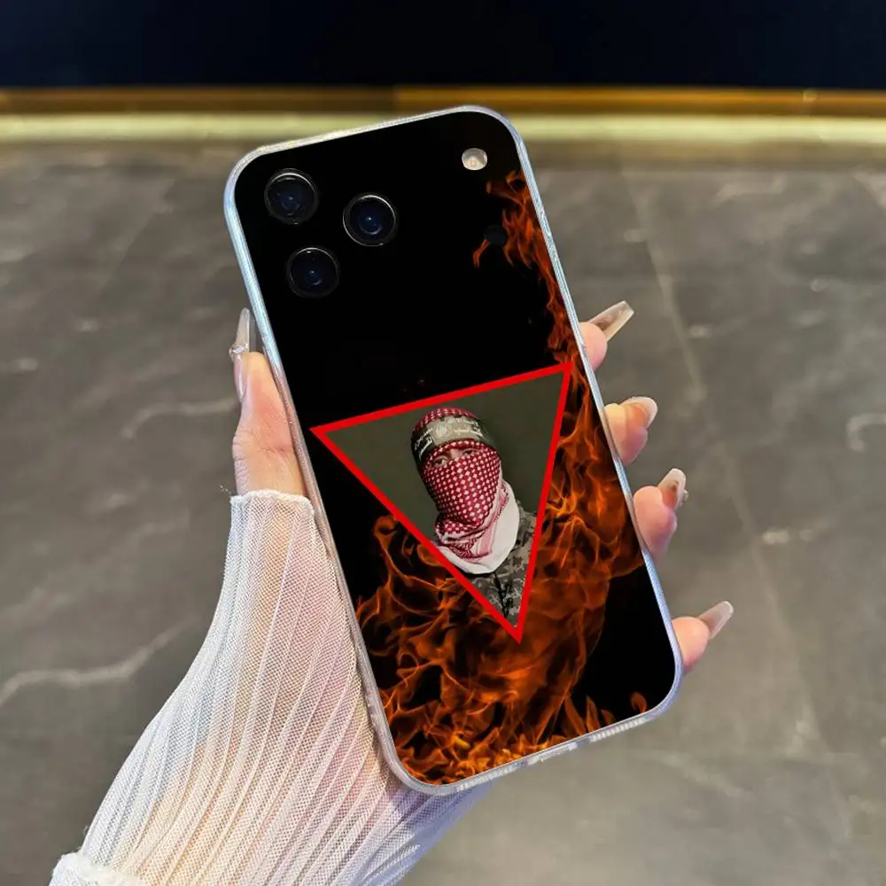 A-Abu O-Obaida Phone Case For iPhone 17,16,15,14,13,12,11 Pro,Max,Plus,X,XS,XR,SE4,E Mini Transparent Soft Cover