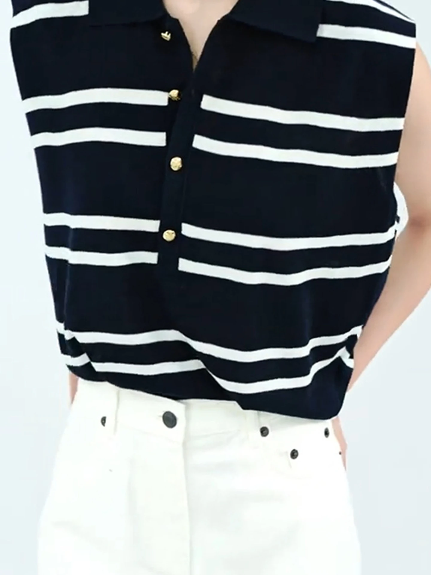 سترة كورية فريدة من نوعها مخططة Svel متماسكة ملونة تصميم Blo للصيف للتنقل خفيفة الوزن فاخرة بقلنسوة irt #3