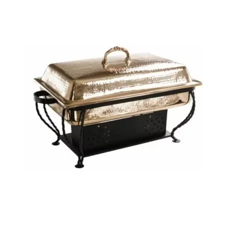 High quality catering hot food warmer buffet server equipment for sale rectangular stainless steel hot pot