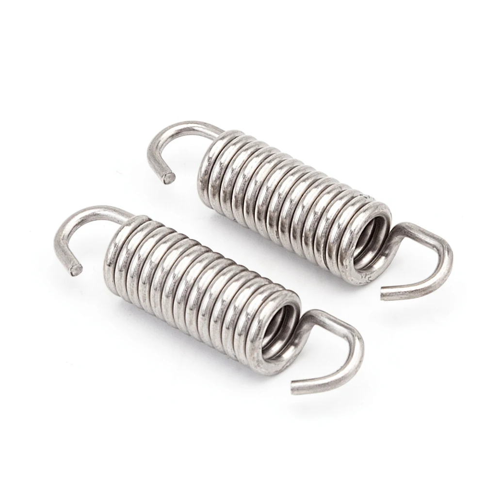 1 piece Stainless Steel Motorcycle Exhaust Spring 43MM Double Side Fixed Anti Rust Muffler Hanger Bracket Replacement view 5
