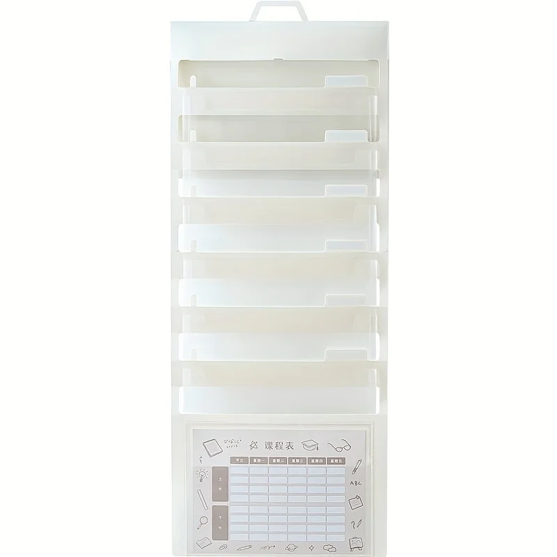 1 pçs pendurado pasta de órgão a4 saco de arquivo multi-camada estudante multi-função dobrável portátil pasta teste ferramenta de classificação de papel