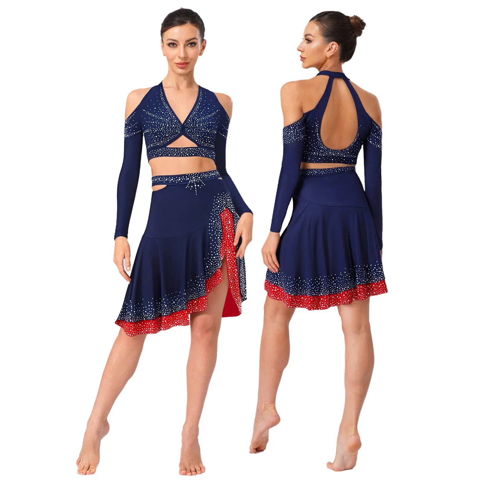 Kostiumy do tańca baletowego, latynoamerykańskiego, seksowne, personalizowane stroje do salsy/bale, tango/cha-chy/rumba/samba, stroje do łyżwiarstwa figurowego.