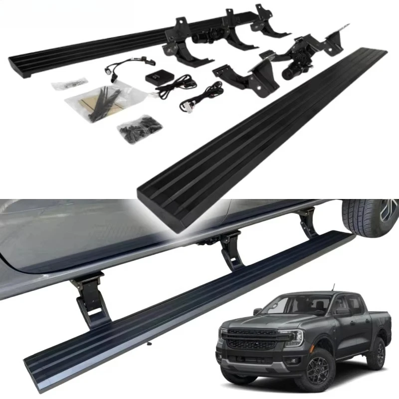 For 2024 2019 2025 Ford Next Generation Ranger Xlt Double Cab Door Alu minium Side Steps Electric Running Boards
