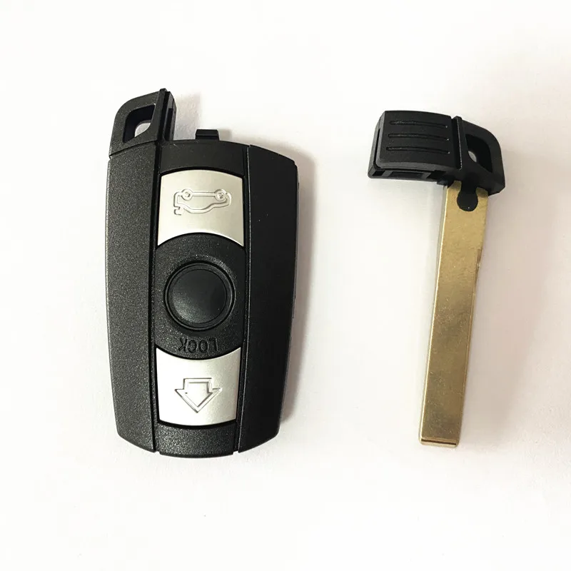 Remote Key Shell For BMW cas3 E61 E90 E82 E70 E71 E87 E88 E89 X5 X6 For 1 3 5 6 Series Replace 3 Button Smart Car Key Case