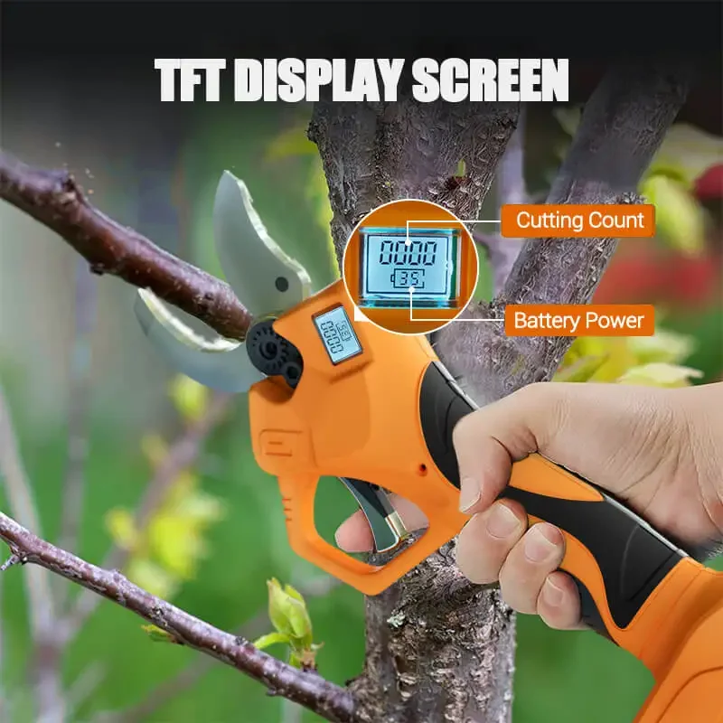 40mm Brushless Cordless 20V Power Branch Profesional Pruner Shear Electric Pruning Shear Battery Lithium