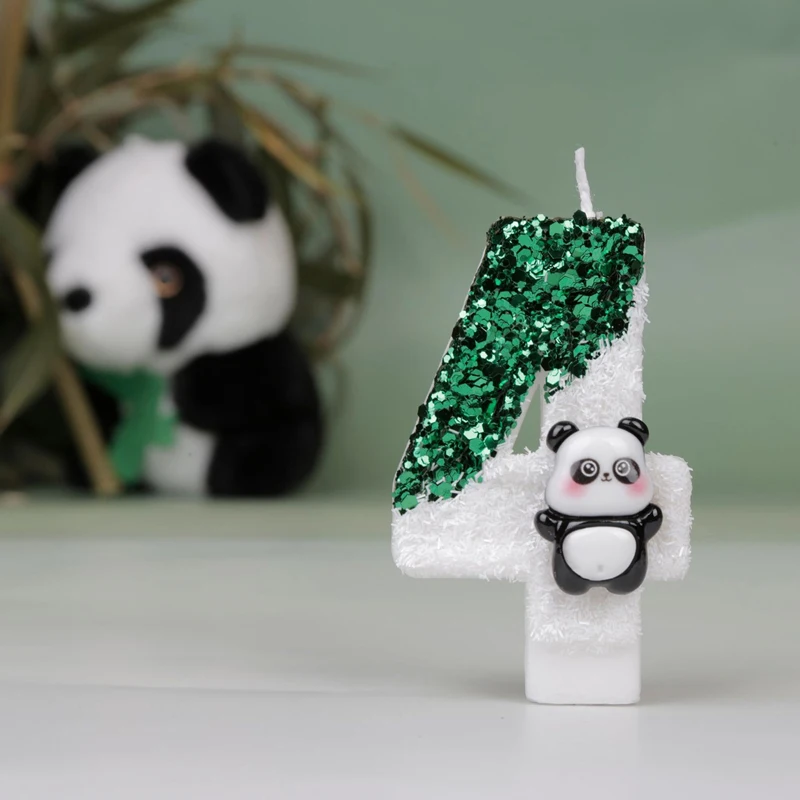 1PC Kreative Digitale Kerzen Niedlichen Panda Geburtstag Kuchen Party Kerze Party Atmosphäre Kerze Szene Dekoration Lieferungen – Detail 5