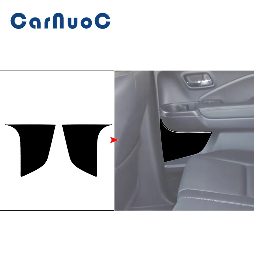 

Car Piano Black Stickers Rear Door Panel Trim Decoration Parts For Honda Ridgeline 2017 2018 2019 2020 Auto Interior Mouldings