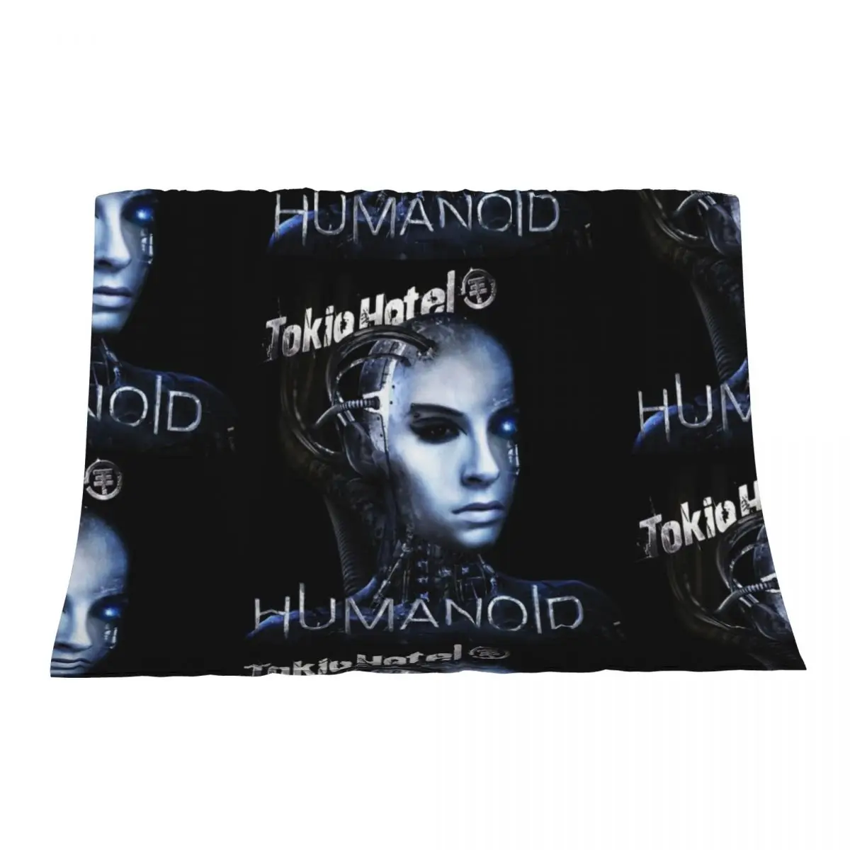 

tokio-hotel logo humanoid Throw Blanket Cute Plaid Vintage Retros Blankets