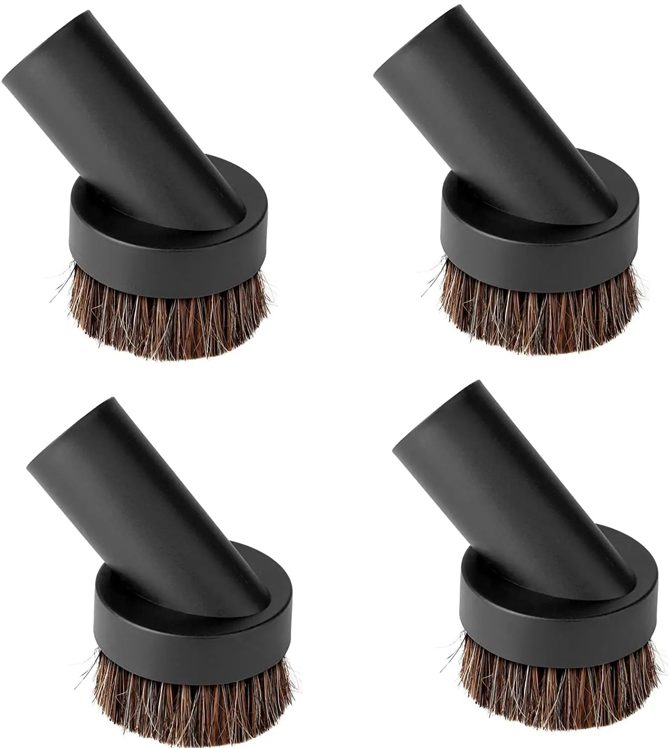 2/4Pcs Soft Bristle Vacuum Brush Round Brush Vacuum Attachment Universal Vacuum Dust Brush for Most Vacuum Cleaners Accessories