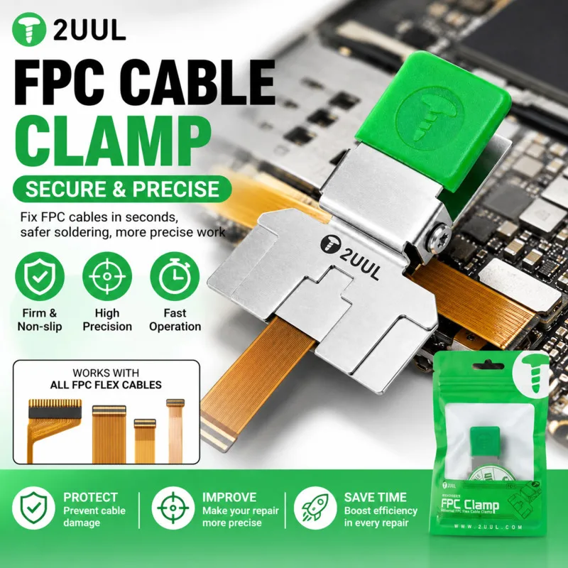 2UUL FC01 Universal FPC Flex Cable Fixed Clamp Metal Stable Clip For Cellphone Motherboard Ribbon Cable Welding BGA Repair Tools