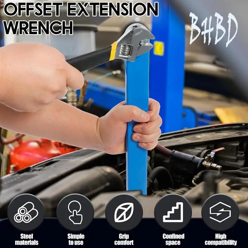 

BHBD-Offset Удлинительный ключ Набор удлинительных ключей Универсальный инструмент с храповым механизмом с нулевым градусом для плотного пространства