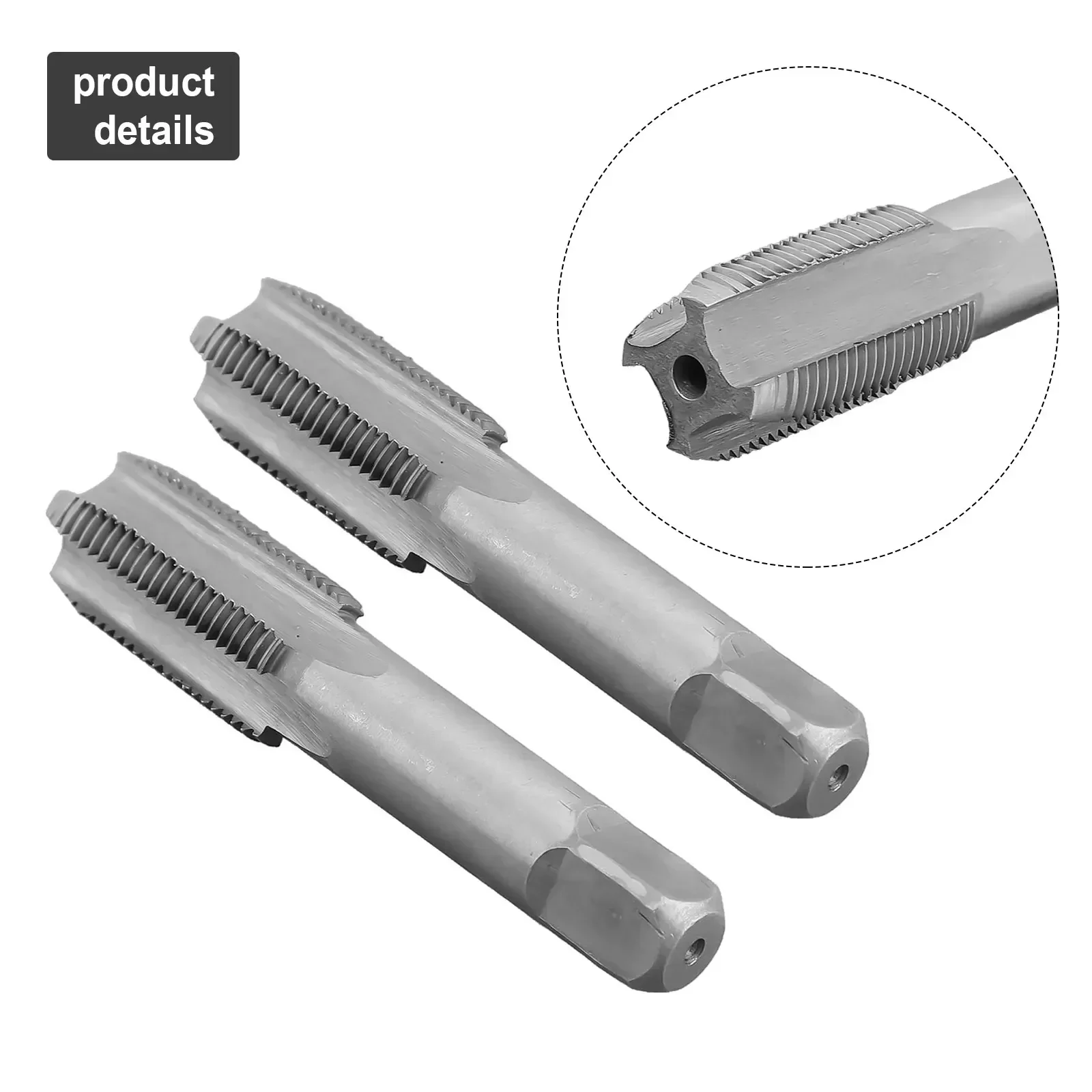 2pcs M18-x1.5 Tap RH Threading Tool M18- X 1.5mm Metric Thread Tap Right Hand M18- X 1.5 Tool Set Drill Tools