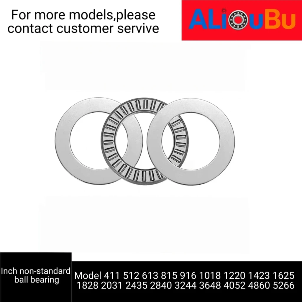 NTA Ultra-Thin English Non-Standard Plane Pressure Thrust Needle Roller Shaft, 411 512 613 815 916 1018 1220 1423 1625 1828 2031