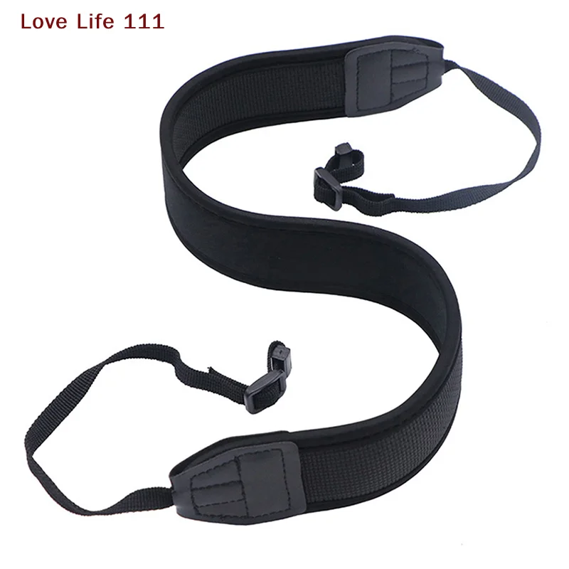 New Universal Neck Shoulder Strap Sling Belt Adjustable Thick Anti-slip Black Straps for Digital DSLR Camera