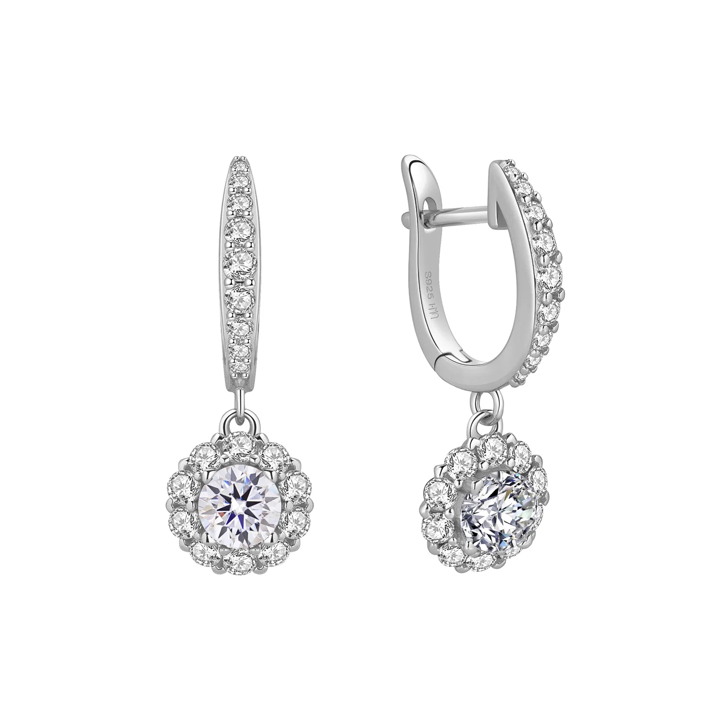 

Xingyue fashion jewelry 925 silver wiyh moissanite wholesale earrings for women