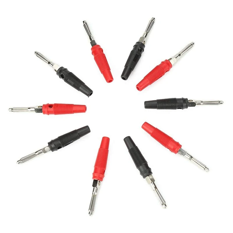 HOT! Banana Plug 4Mm 32A High Current Banana Connector Used For Speaker Amplifier Test Probe Connector 10Pcs