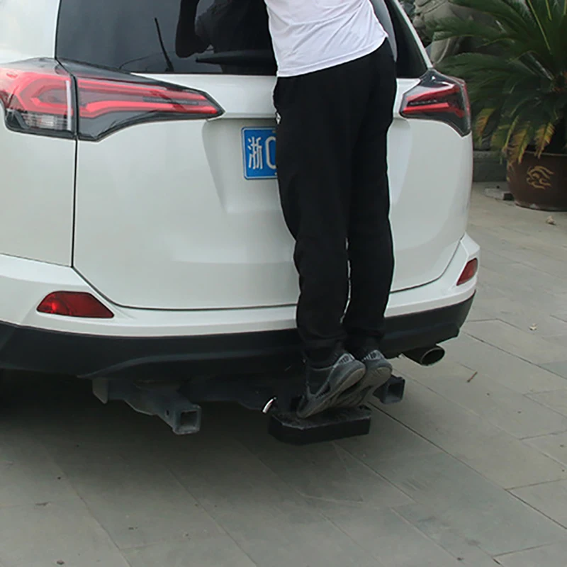 Hitch Step Anti Slip and Rust Towing Bumper Guard 30CM Hitch Steps for Cars SUV Trucks Pickups with Pin Fits Receivers view 3