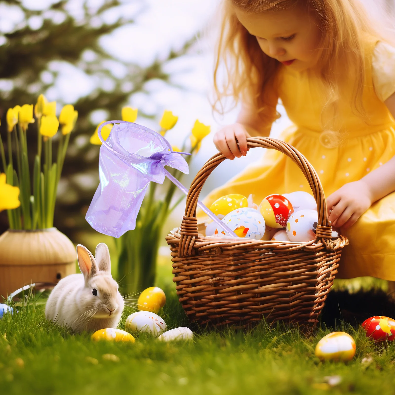 

Easter Cloth Gift Bags Cute Candy Pouch for Easter Egg Hunts Party Favors Small Gift Packaging Bunny Bags Packing Pouches