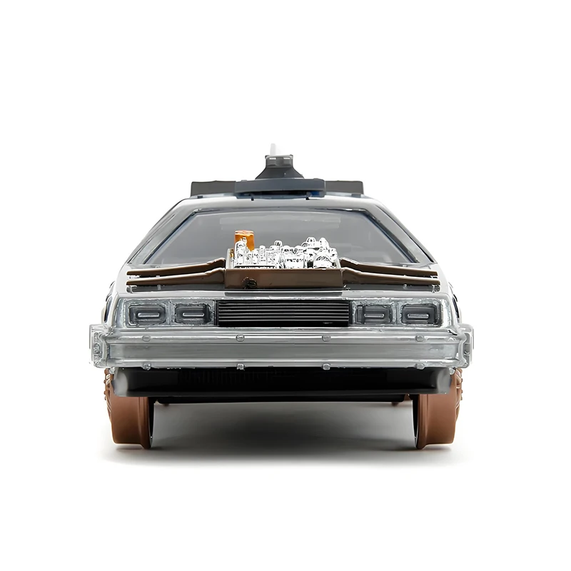 JADA 1/32 DMC-12 DeLorean DMC I II III Ritorno al futuro Macchina del tempo Mr.Fusion Diecast Modello di auto giocattolo
