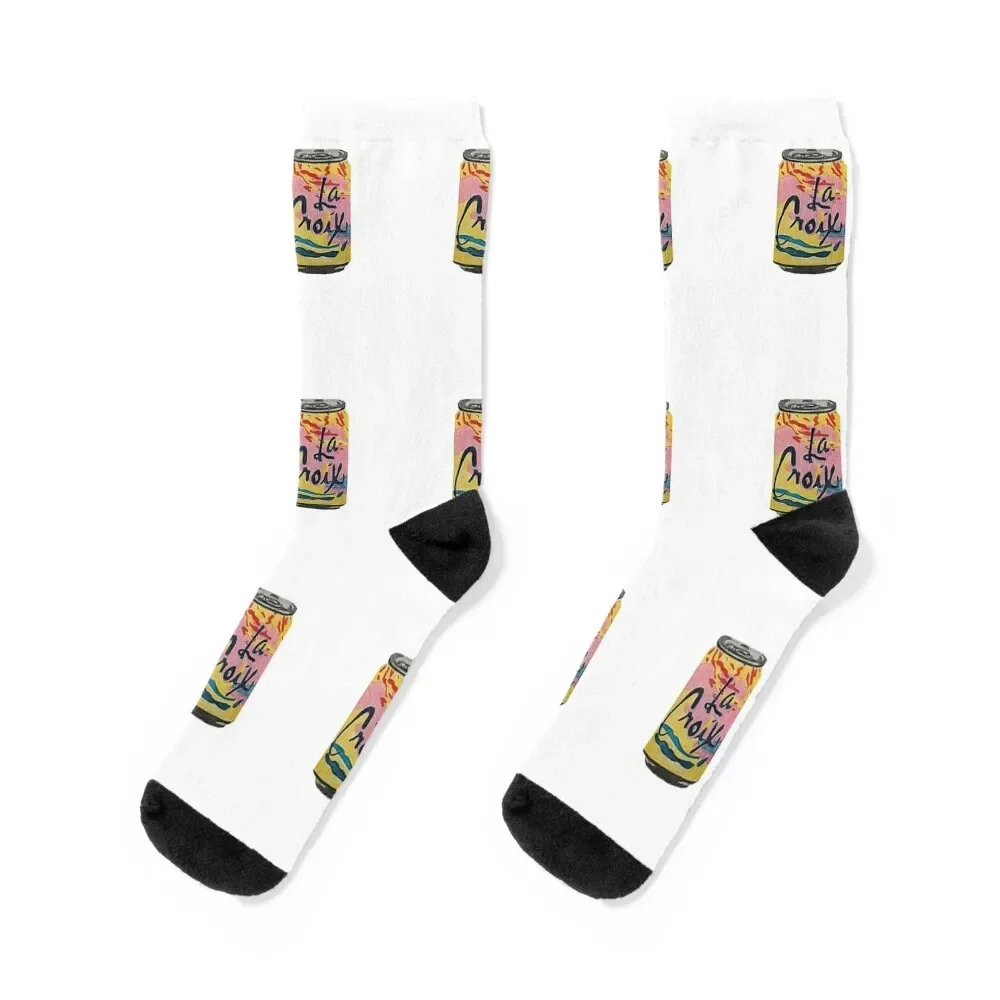 Vintage La Croix Drawing Socks cartoon winter Men's Socks Luxury Women's