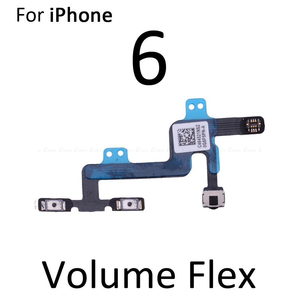 Power On Off Button Volume Switch Key Control Flex Cable Ribbon For iPhone 6 6S Plus 4 4S 5 5S 5C SE 2016 Repair Part