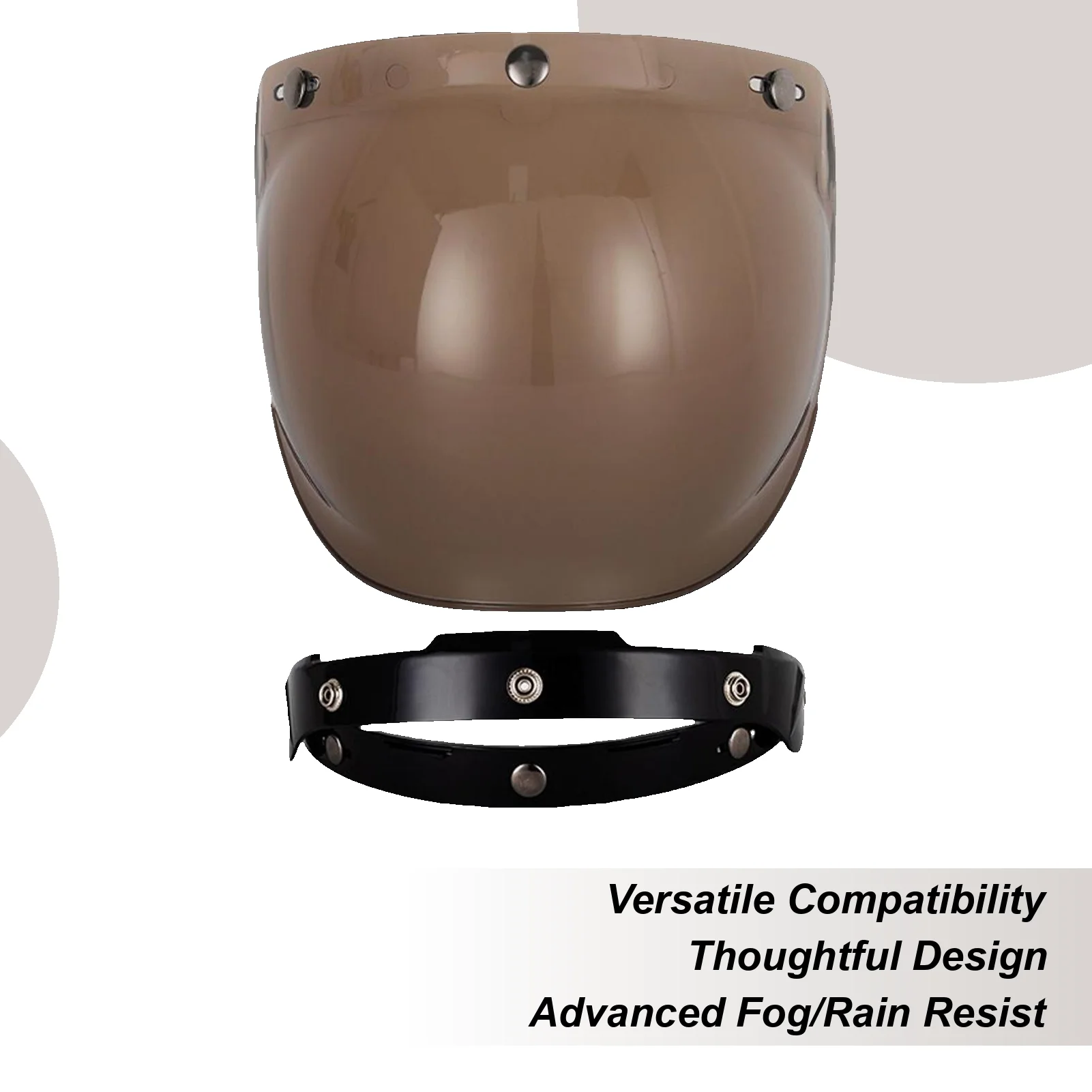 

Motorcycle Helmet Visor Wind Shield Lens Open Face Motorcycle Lens For Sunny Day Protection Urban Commuting Highway Riding Long