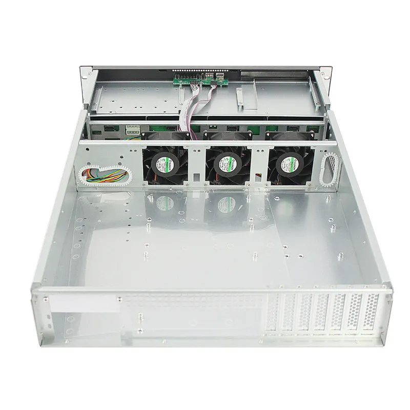 2U server chassis 8 hard disk bit dual main board raid disk array rack video network storage