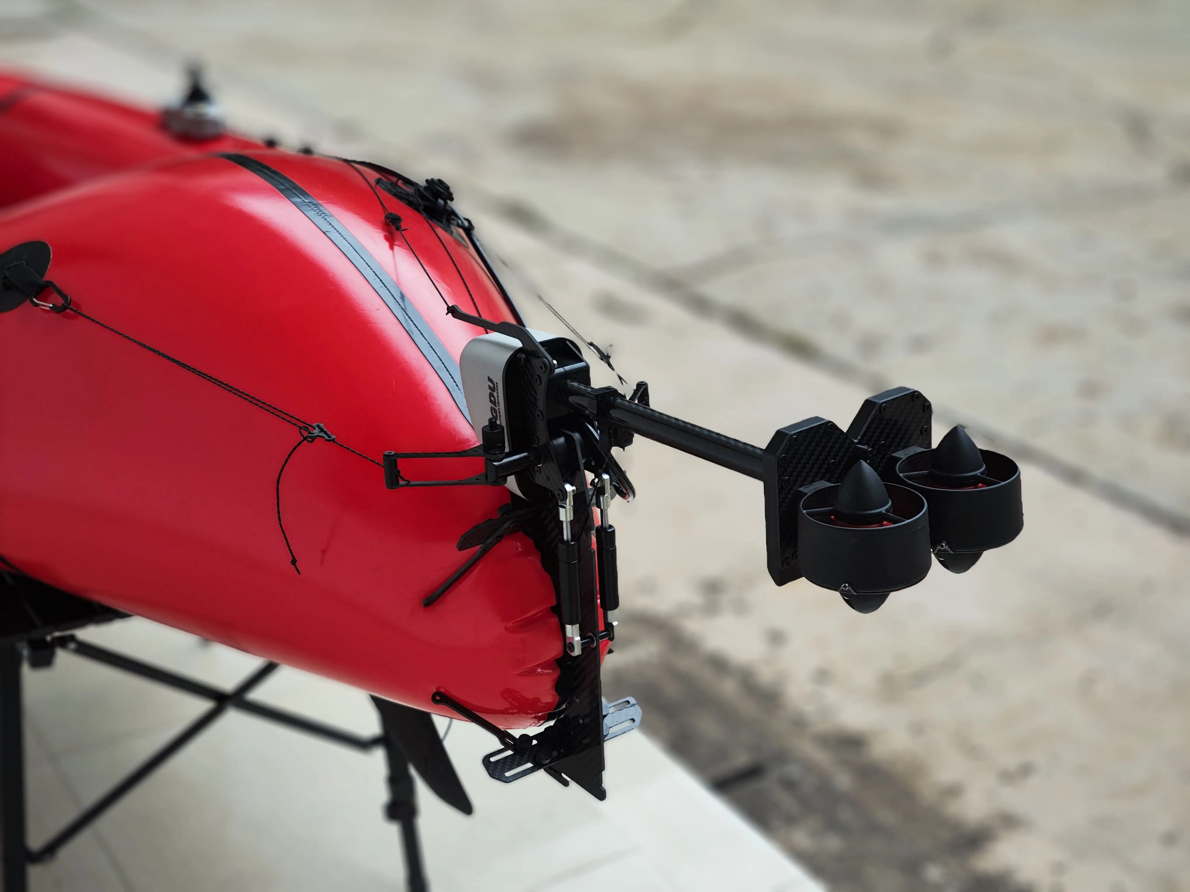Electric Trolling Motor for Kayak & Inflatable Boat Waterproof Underwater Propeller Thruster - SUP Paddle Board Booster Engine