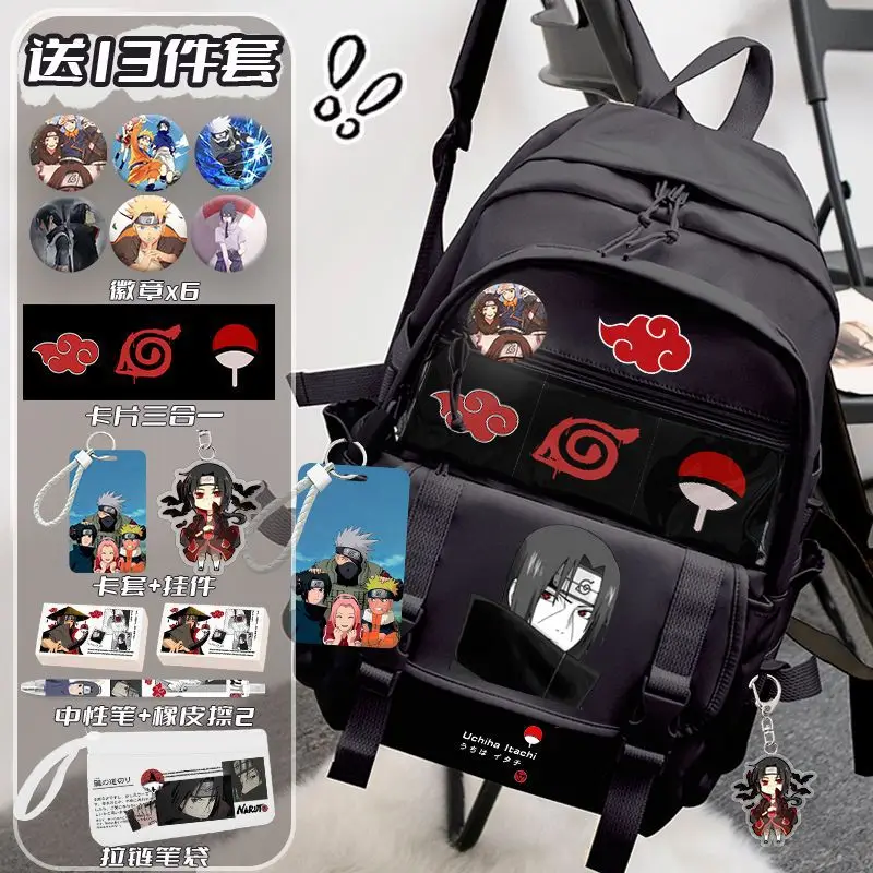 

Naruto New Cartoon Student Schoolbag Large Capacity Casual and Lightweight Shoulder Pad Waterproof Stain Resistant Backpack