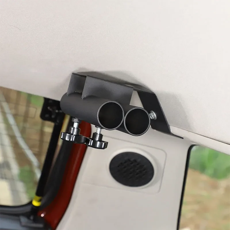 For Toyota FJ Cruiser 2007-2021 Carbon Steel Black Car Roof Fishing Rod Fixing Bracket Car Accessories interior